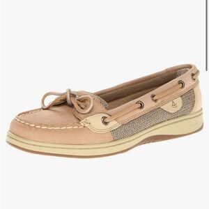 Sperry Women's Angelfish Varsity Boat Shoe ballet flat tan leather 7.5